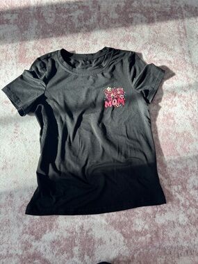 Kids' Black Graphic Tee - Miniature Version of My Mom